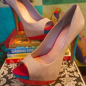 Jessica Simpson Open Tie Pumps